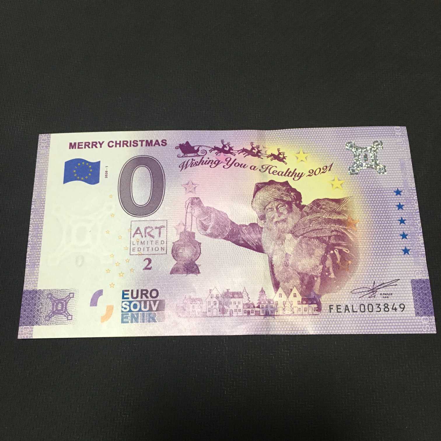 Malta Málta 0 Euro bankjegy Merry Christmas 2020-1 FEAL003849 2. kiadás