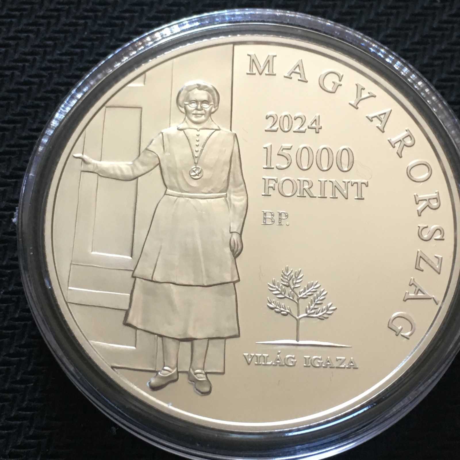 2024 Boldog Salkaházi Sára születésének 125. évfordulója 15000 Ft ezüst emlékpénzérme PP - Image 3
